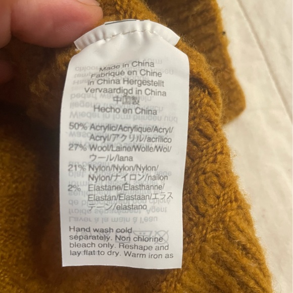 Madewell Belmont Mockneck Sweater in Orange XS (‼️fits closer to a medium) - Picture 5 of 11